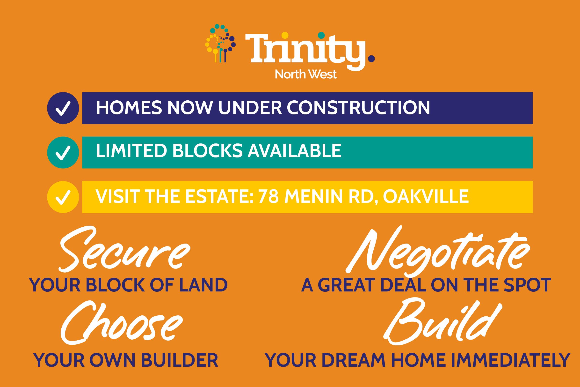 [Land for Sale] Trinity North West, Oakville OpenLot